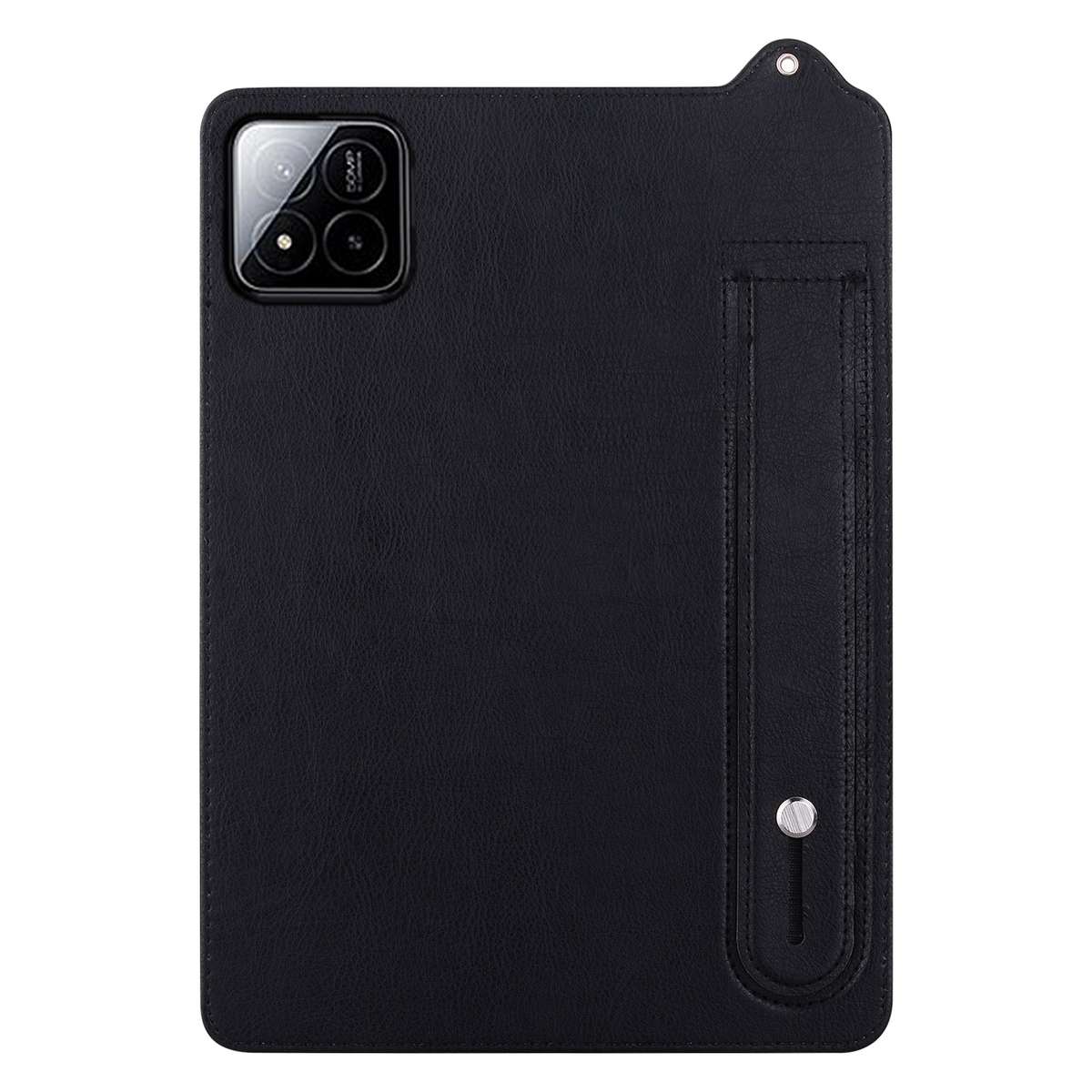 For Xiaomi Pad 8 / 8 Pro / 7 / 7 Pro TPU Leather Back Tablet Case with Wristband(Black)