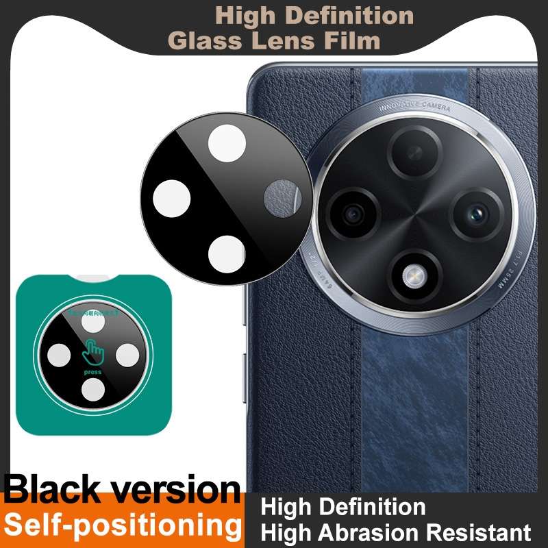 For OPPO A3 Pro 5G imak Black Version HD Glass Rear Camera Lens Film, Self-positioning Version