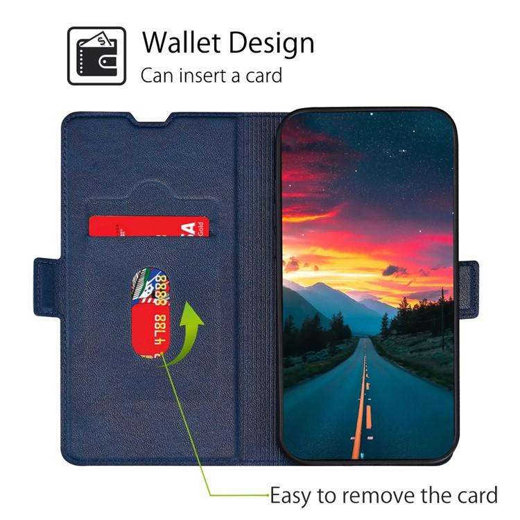 For Redmi K80 Ultra Ultra-thin Voltage Side Buckle Horizontal Flip Leather Phone Case(Blue)