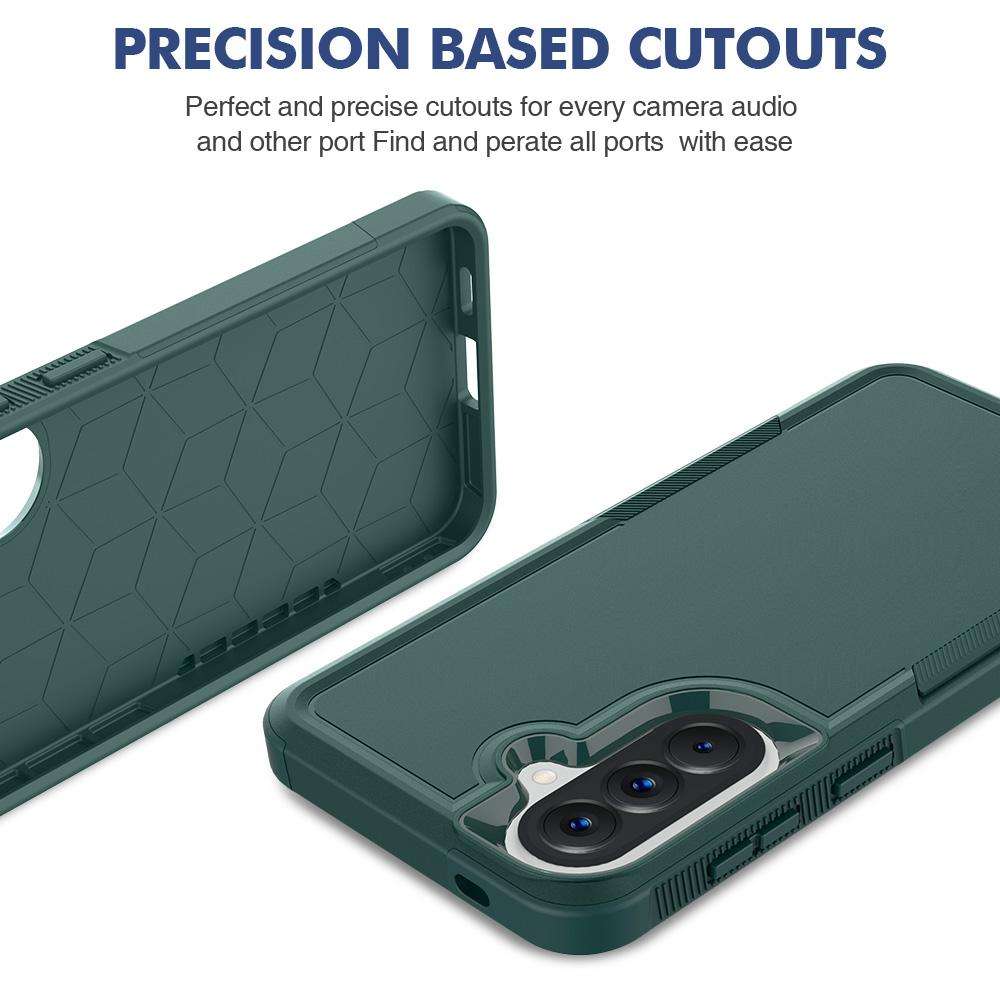 For Samsung Galaxy A57 5G 2 in 1 PC + TPU Phone Case(Dark Green)