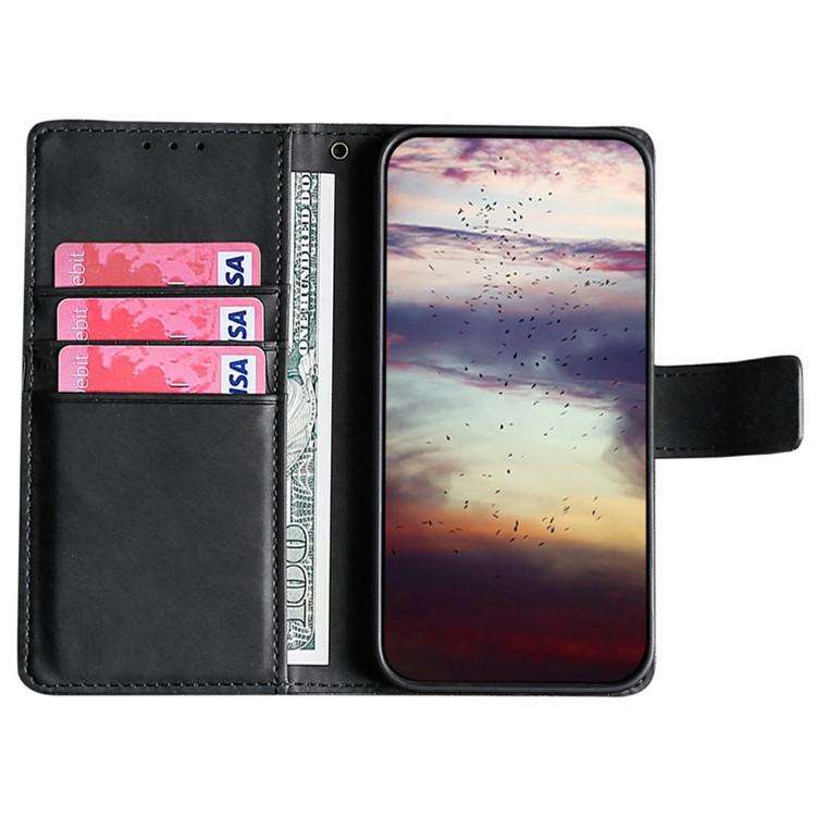 For Redmi K80 Ultra Skin Feel Crocodile Magnetic Clasp Leather Phone Case(Black)