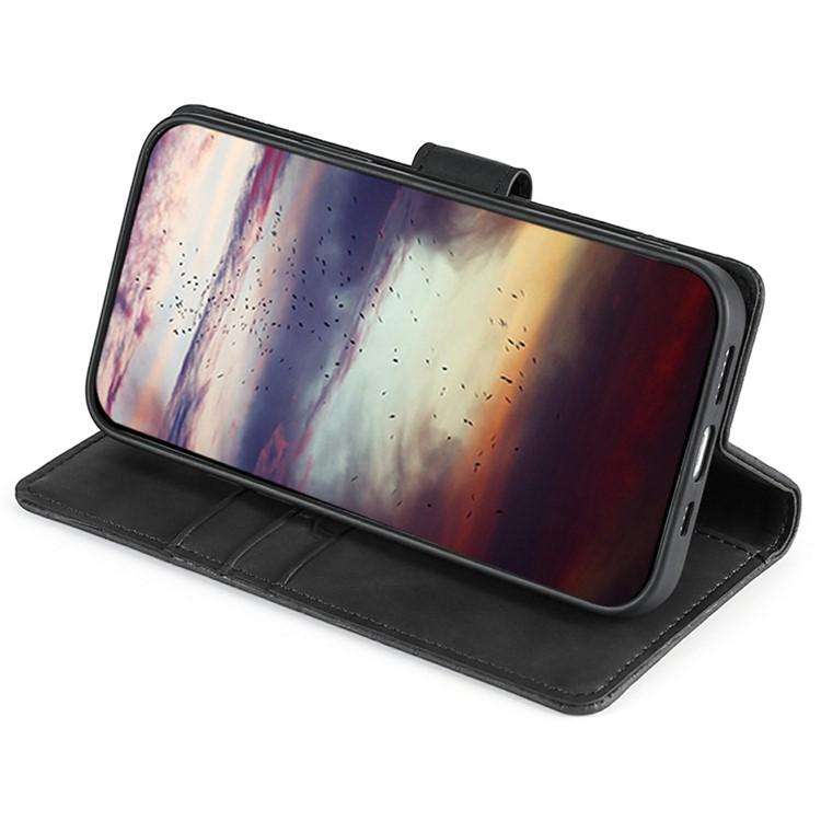 For Redmi K80 Ultra Skin Feel Crocodile Magnetic Clasp Leather Phone Case(Black)