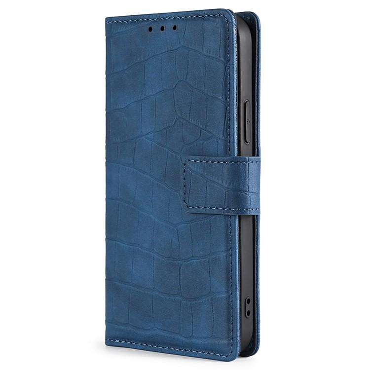 For Redmi K80 Ultra Skin Feel Crocodile Magnetic Clasp Leather Phone Case(Blue)