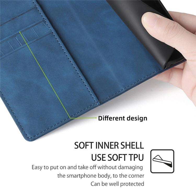 For Redmi K80 Ultra Skin Feel Crocodile Magnetic Clasp Leather Phone Case(Blue)
