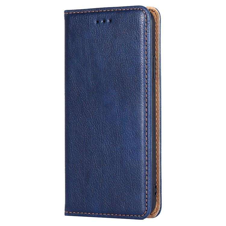 For Redmi K80 Ultra Gloss Oil Solid Color Magnetic Leather Phone Case(Blue)
