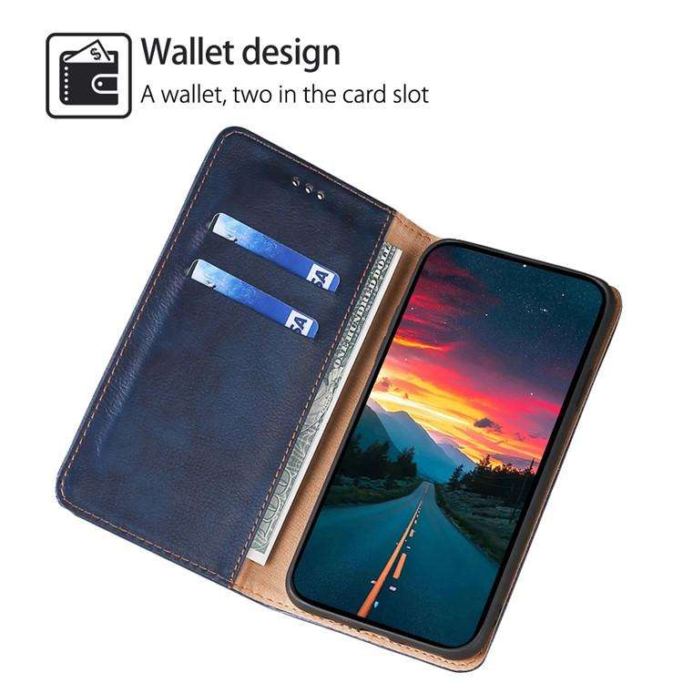 For Redmi K80 Ultra Gloss Oil Solid Color Magnetic Leather Phone Case(Blue)