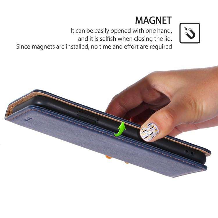 For Redmi K80 Ultra Gloss Oil Solid Color Magnetic Leather Phone Case(Blue)