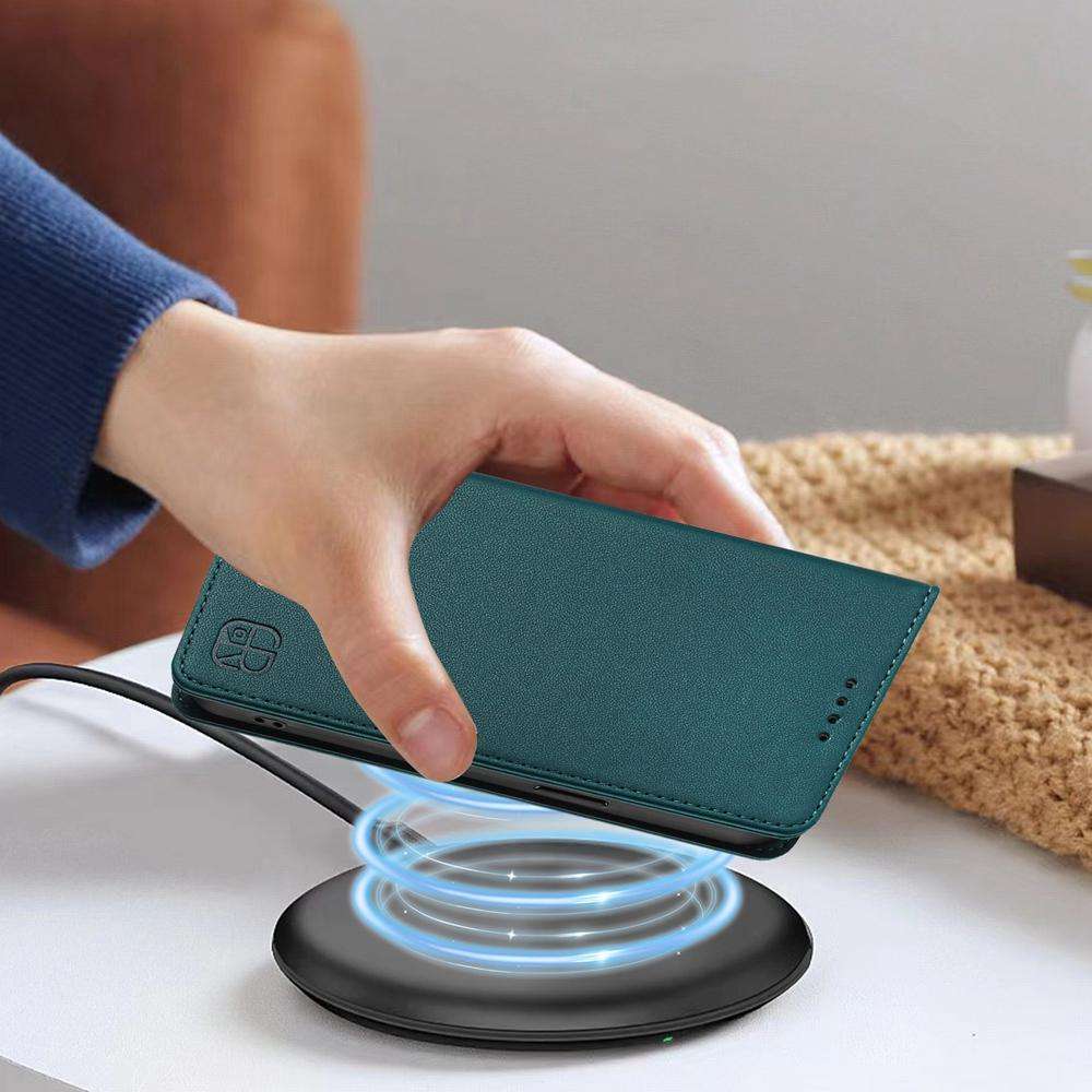 For Honor 300 Pro / 300 Ultra RC01 Dual-Folded Magnetic Suction RFID Leather Phon ... (Dark Green)