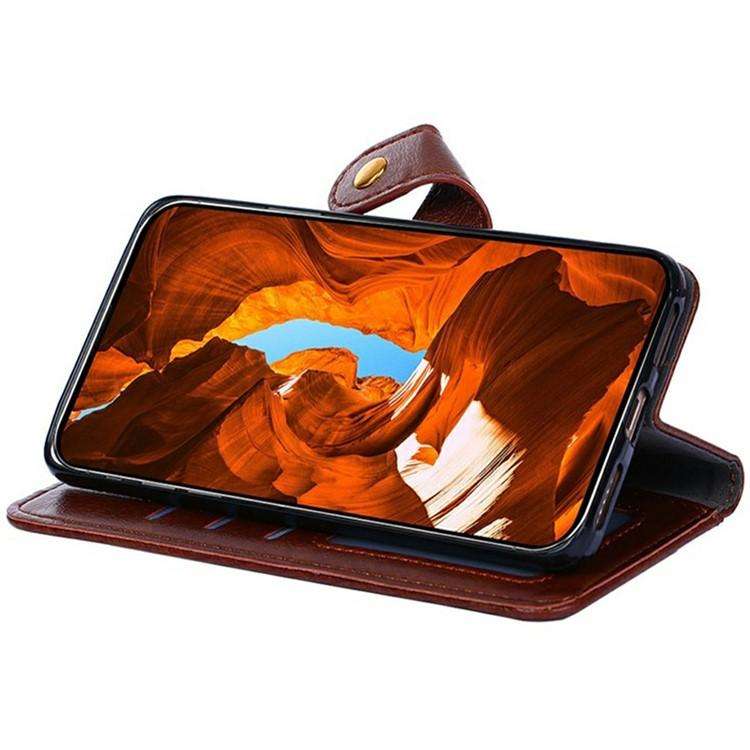 For Redmi K80 Ultra Zipper Bag Leather Phone Case(Brown)
