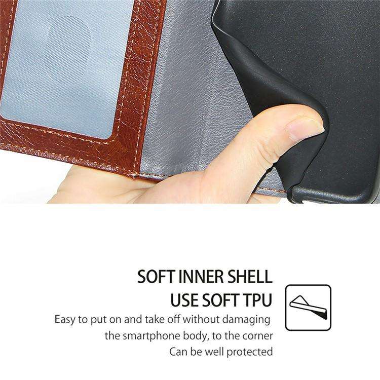 For Redmi K80 Ultra Zipper Bag Leather Phone Case(Brown)