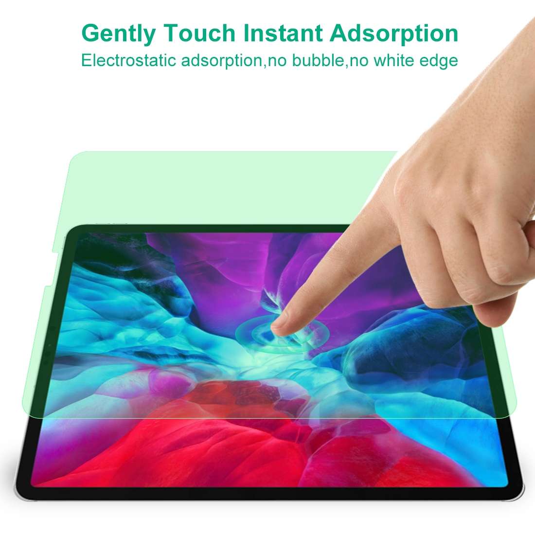 For iPad Pro 12.9 2018 / 2020 / 2021 / 2022 9H 2.5D Eye Protection Green Light Explosion-proof Tem