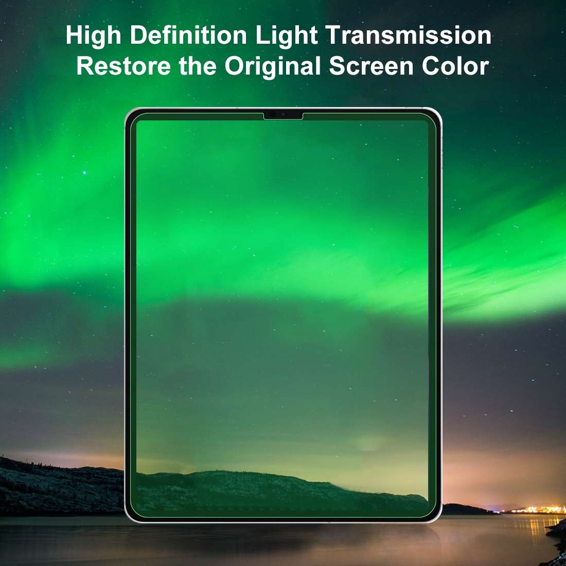 For iPad Pro 12.9 2018 / 2020 / 2021 / 2022 9H 2.5D Eye Protection Green Light Explosion-proof Tem
