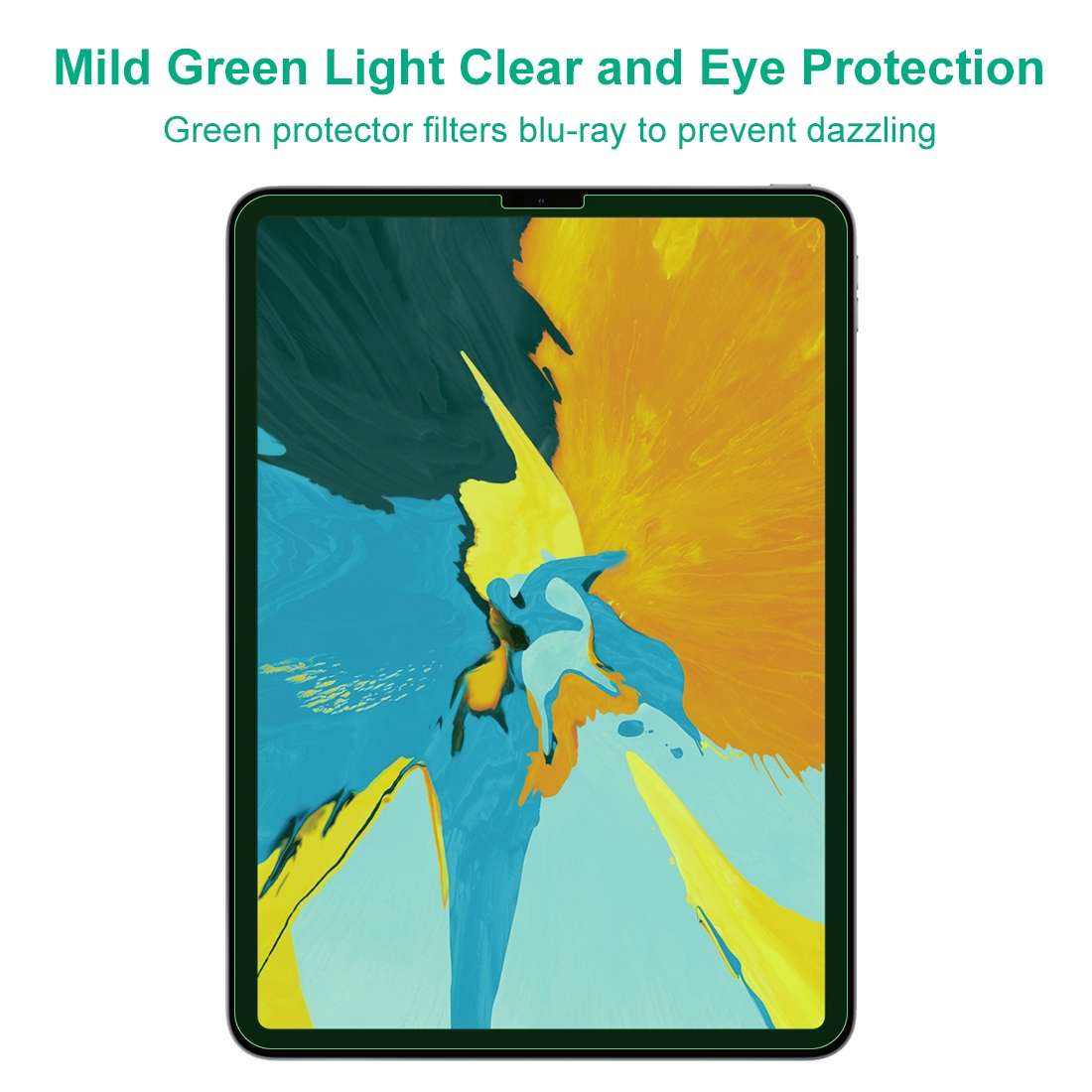 For iPad Pro 11 inch (2020) 2 PCS 9H 2.5D Eye Protection Green Light Explosion-proof Tempered Glas
