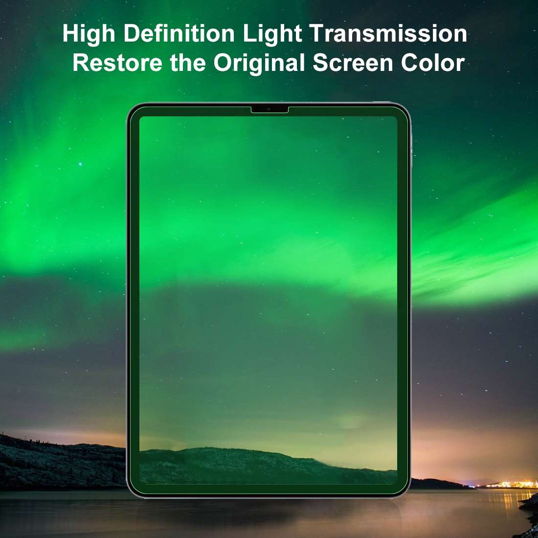 For iPad Pro 11 inch (2020) 2 PCS 9H 2.5D Eye Protection Green Light Explosion-proof Tempered Glas