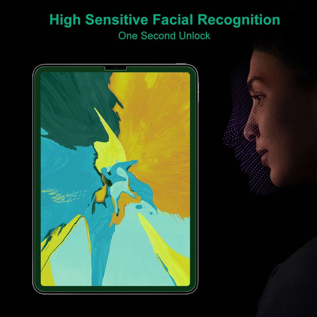 For iPad Pro 11 inch (2020) 2 PCS 9H 2.5D Eye Protection Green Light Explosion-proof Tempered Glas