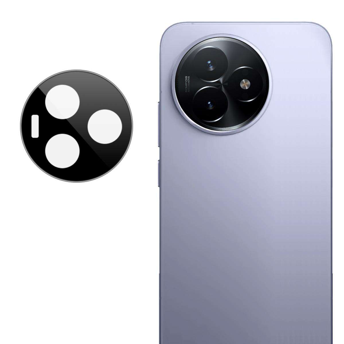 For Redmi K80 Ultra imak Black Version HD Glass Rear Camera Lens Film, Self-positioning Version