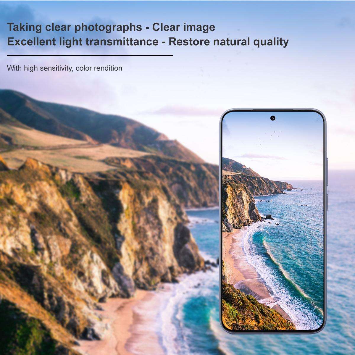 For Redmi K80 Ultra imak Black Version HD Glass Rear Camera Lens Film, Self-positioning Version