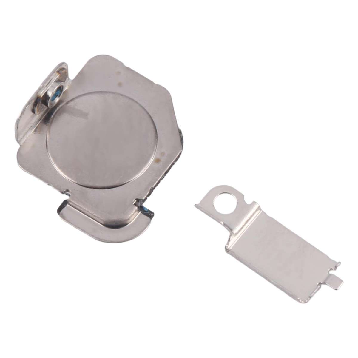 For iPhone 15 Pro 1 Pair Flashlight / Mic Iron Sheet Cover (On The Back Cover)