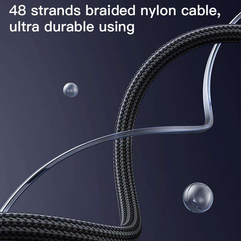 Yesido CA181 PD60W 3A USB-C / Type-C to USB-C / Type-C Charging Data Cable, Length: 1.2m(Black)