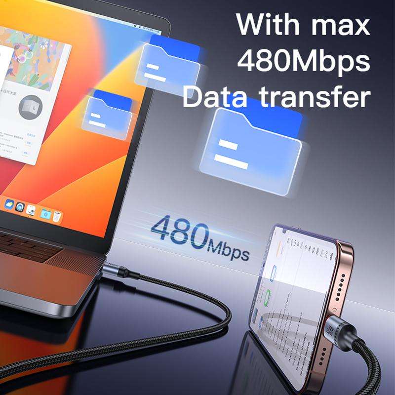 Yesido CA181 PD60W 3A USB-C / Type-C to USB-C / Type-C Charging Data Cable, Length: 1.2m(Black)