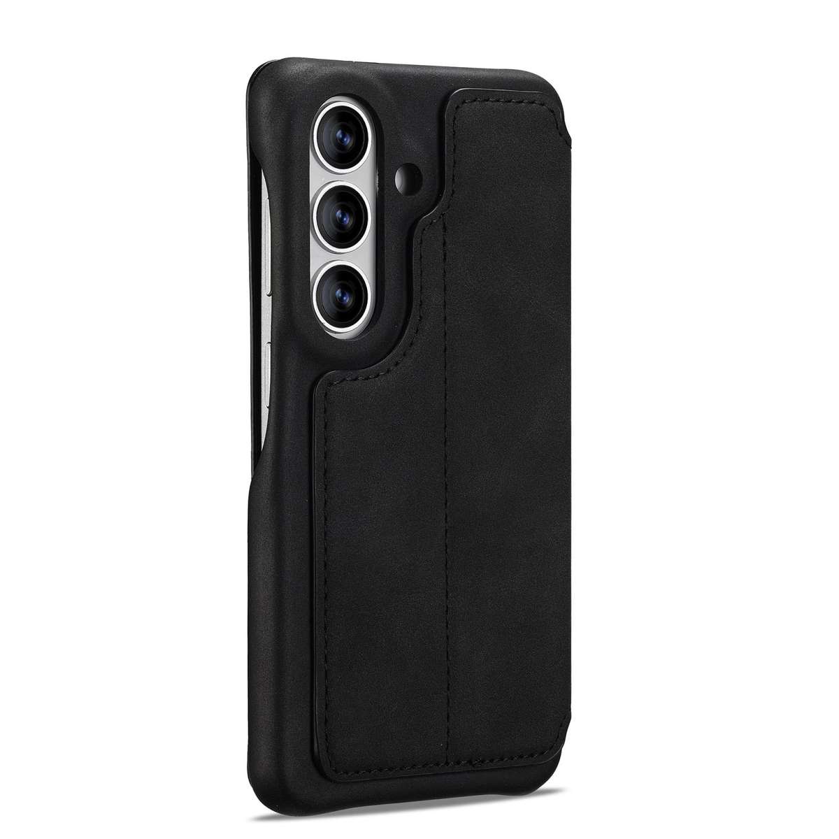 For Samsung Galaxy S26+ 5G LC.IMEEKE Hon Ancient Series Flip Leather Phone Case(Black)