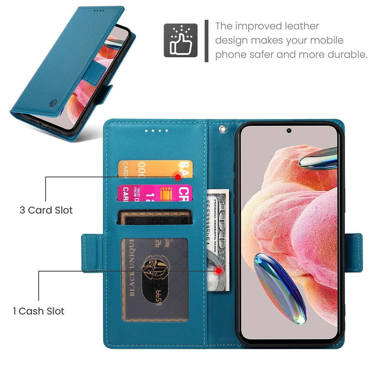 For Huawei nova 15 Pro / nova 15 Ultra Side Buckle Magnetic Frosted Leather Phone Case(Blue)