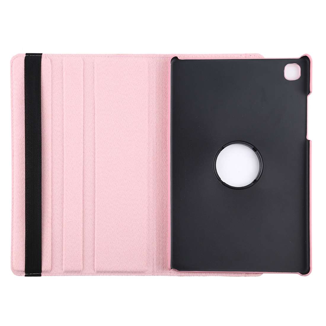 For Samsung Galaxy Tab A7 T500 Litchi Texture Horizontal Flip 360 Degrees Rotation Leat ... (Pink)