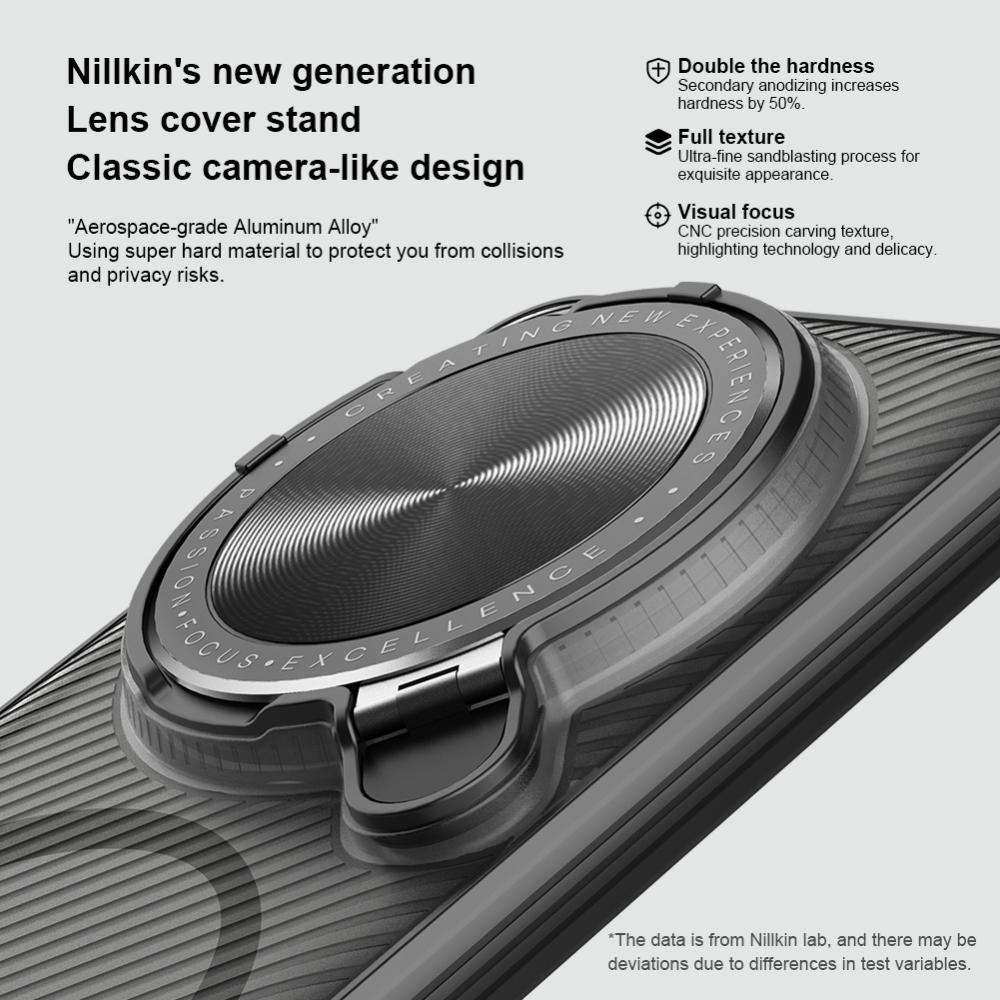 For Xiaomi 15 Ultra NILLKIN CamShield Prop MagSafe Magnetic Translucent PC Phone Case(Black)