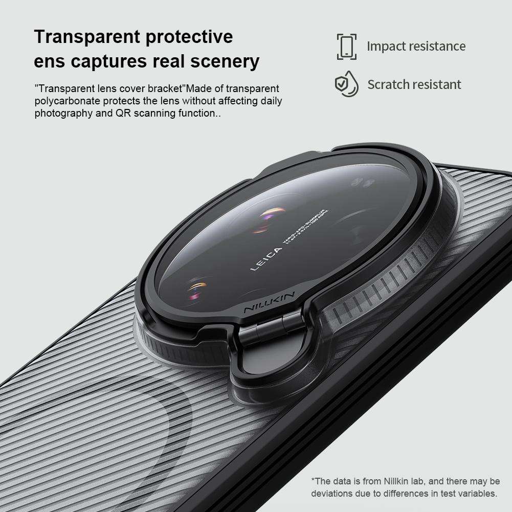 For Xiaomi 17 Ultra NILLKIN CamShield Prop MagSafe Magnetic Translucent PC Phone Case(Black)