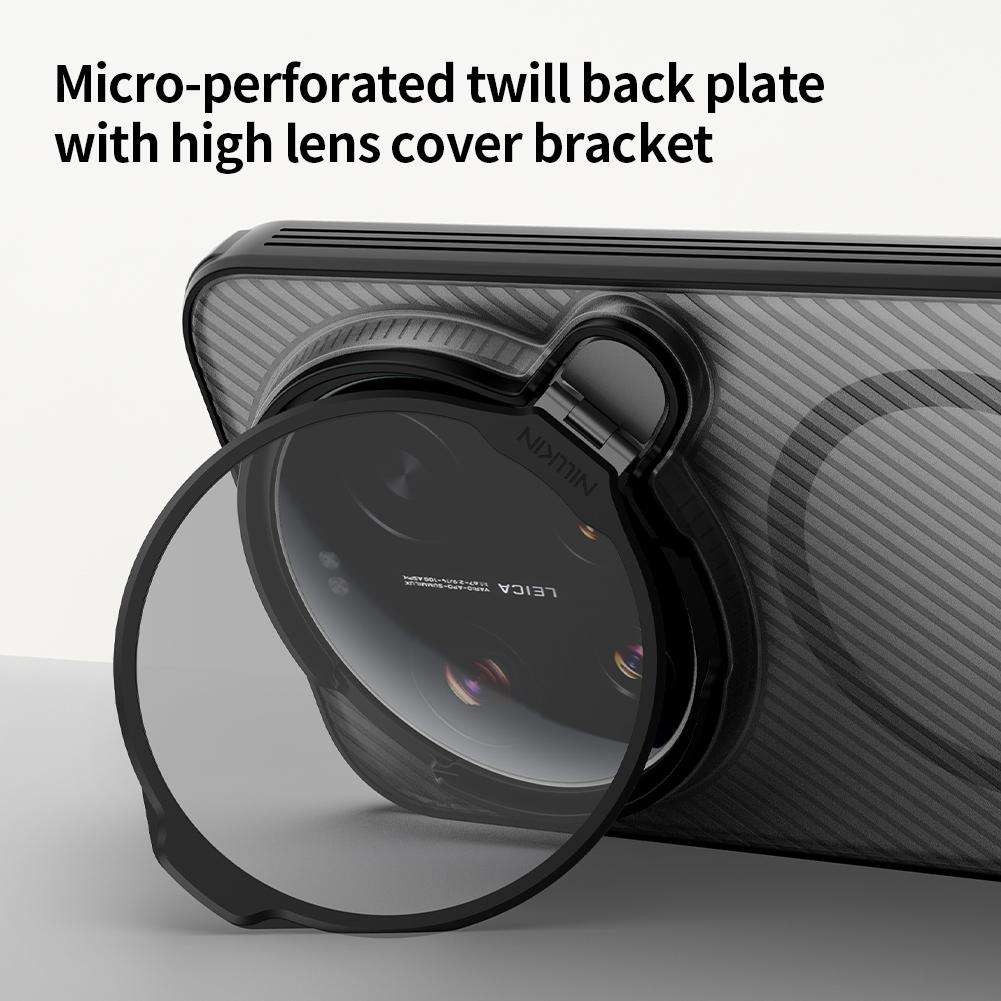 For Xiaomi 17 Ultra NILLKIN CamShield Prop MagSafe Magnetic Translucent PC Phone Case(Black)