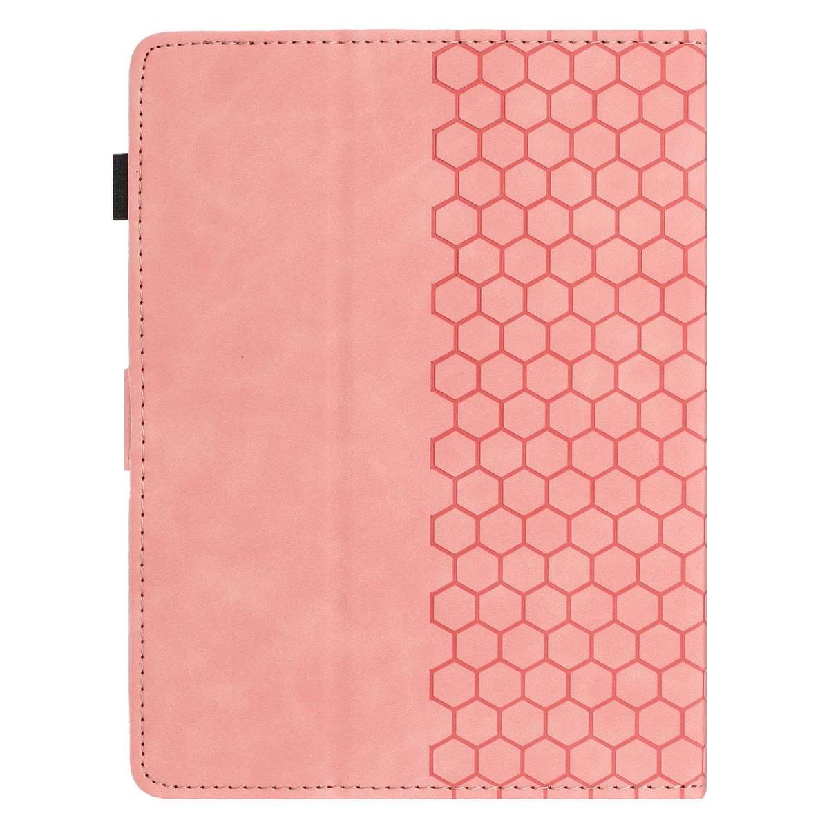 7 inch Honeycomb Embossed Leather Smart Tablet Case(Pink)