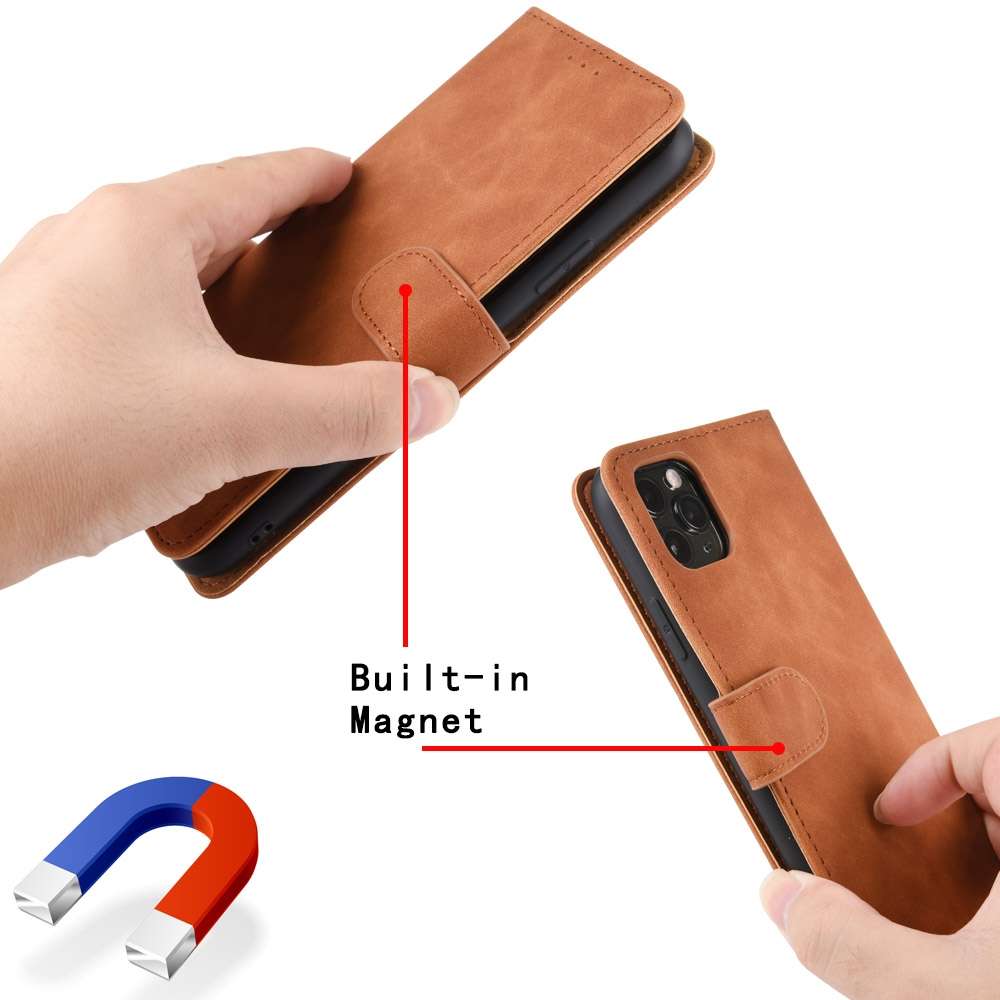 For TCL 10 Pro Solid Color Skin Feel Magnetic Buckle Horizontal Flip Calf Texture P ... (Rose Red)