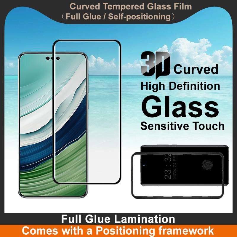 For Huawei Mate 60 Pro imak 3D Curved Tempered Glass Film, Full Glue Positioning Version