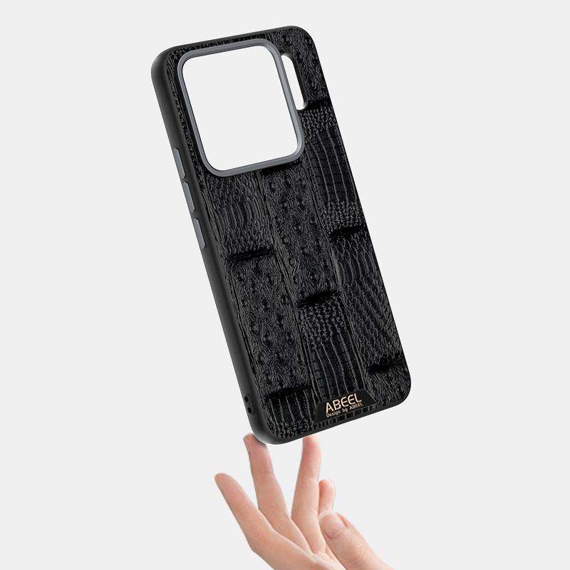 For Xiaomi 15S Pro ABEEL Beast Pattern 6D Micro-Embossed MagSafe Genuine Leather Phone Case(Green)