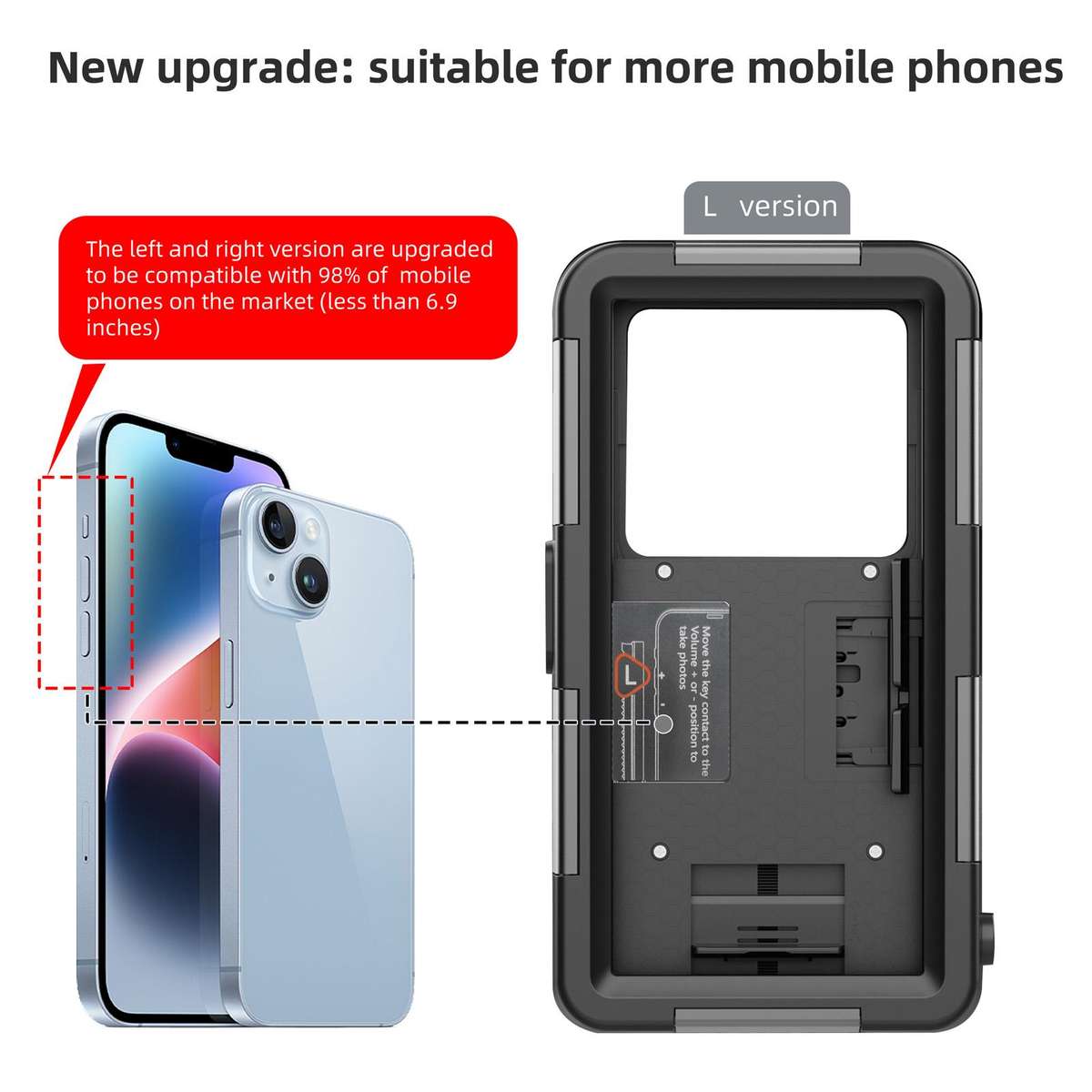 RedPepper 4th Generation Diving Protective Case for iPhone, Waterproof depth: 15m(Black)