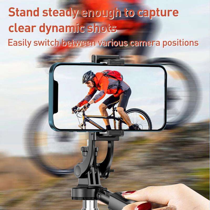 Lenovo Thinkplus H18B Flagship Stainless Steel Bluetooth Selfie Stick, 1.8m(Black)