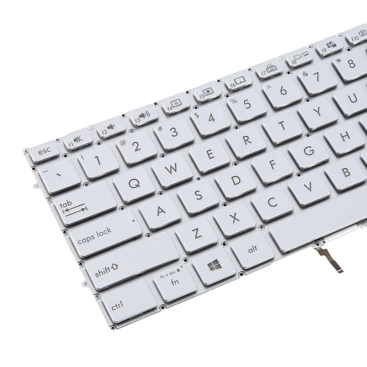 US Version Backlit Laptop Keyboard for Asus UX431 X431 V431 K431 S431 X431FAC UX431U ... (Silver)