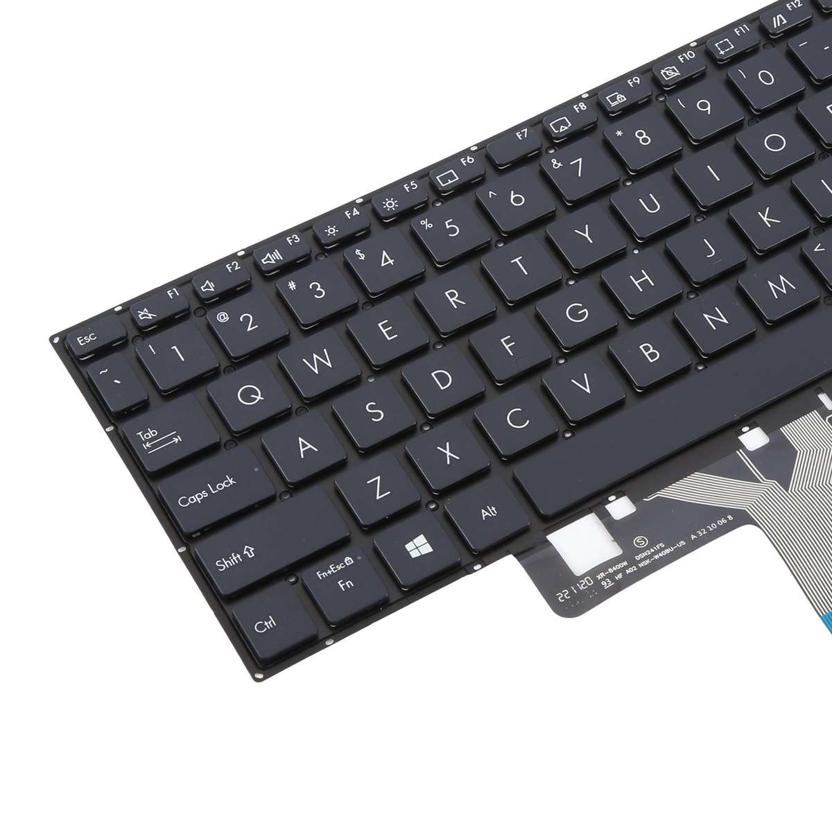 US Version Laptop Keyboard for Asus VivoBook X521 V5100E X521FL S5600F S533F 2020(Silver)