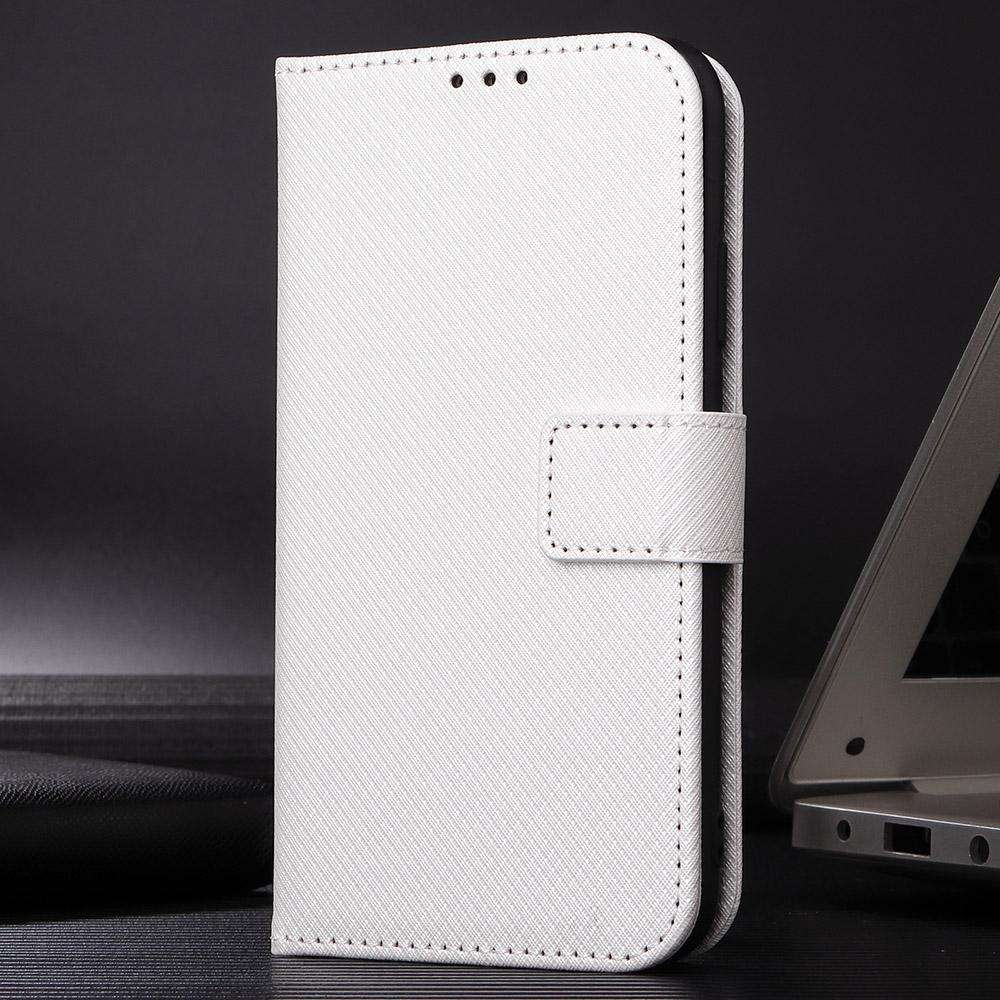 For Fossibot S3 Pro Diamond Texture Leather Phone Case(White)
