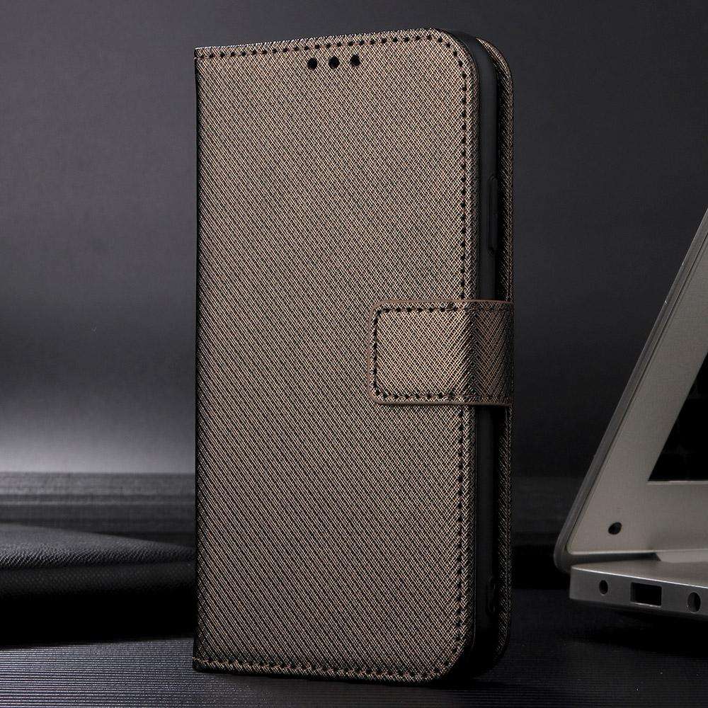 For Fossibot S3 Pro Diamond Texture Leather Phone Case(Brown)