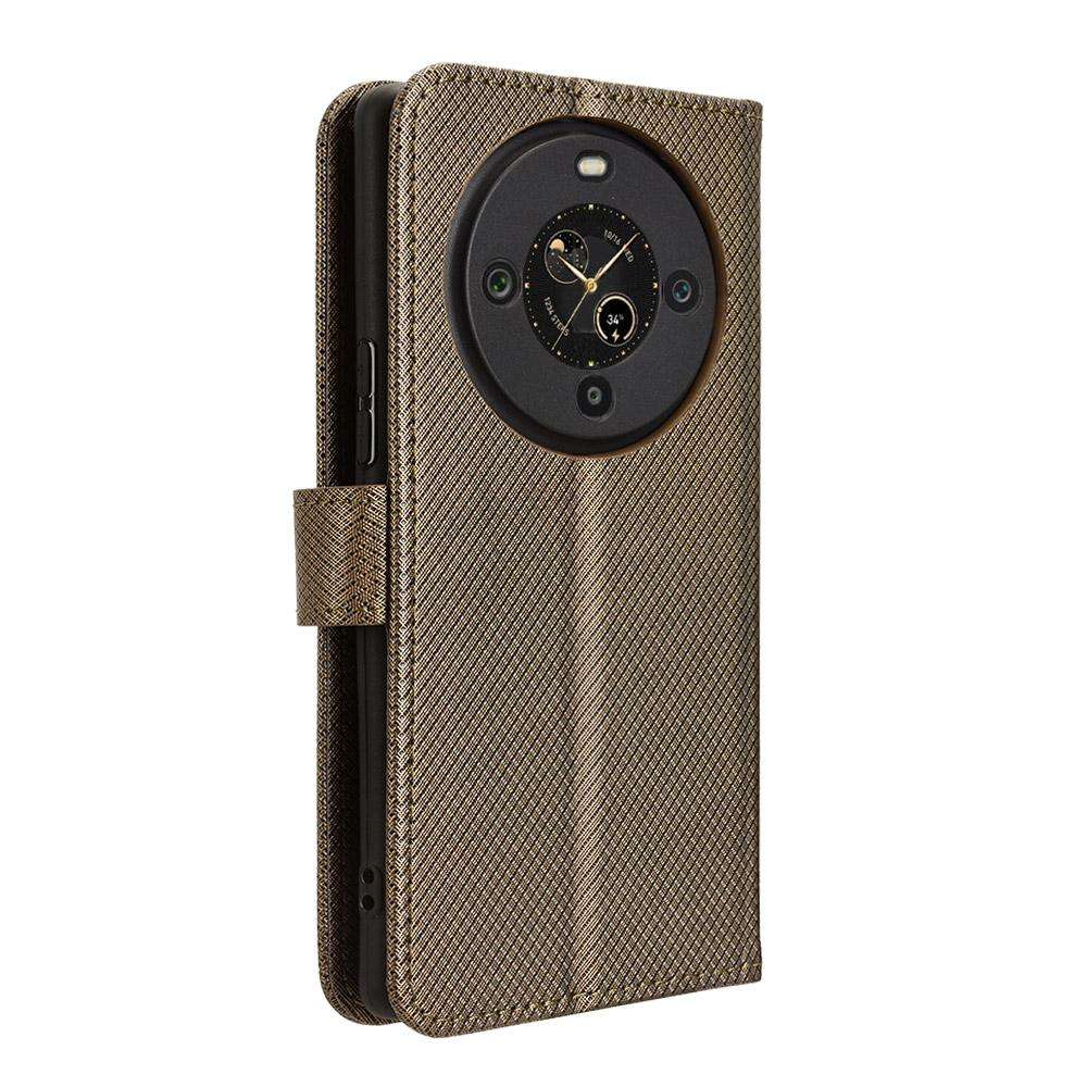 For Fossibot S3 Pro Diamond Texture Leather Phone Case(Brown)