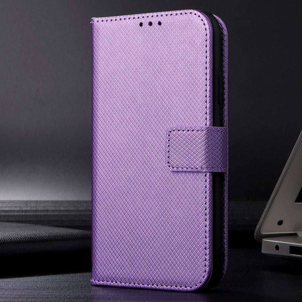 For Fossibot S3 Pro Diamond Texture Leather Phone Case(Purple)