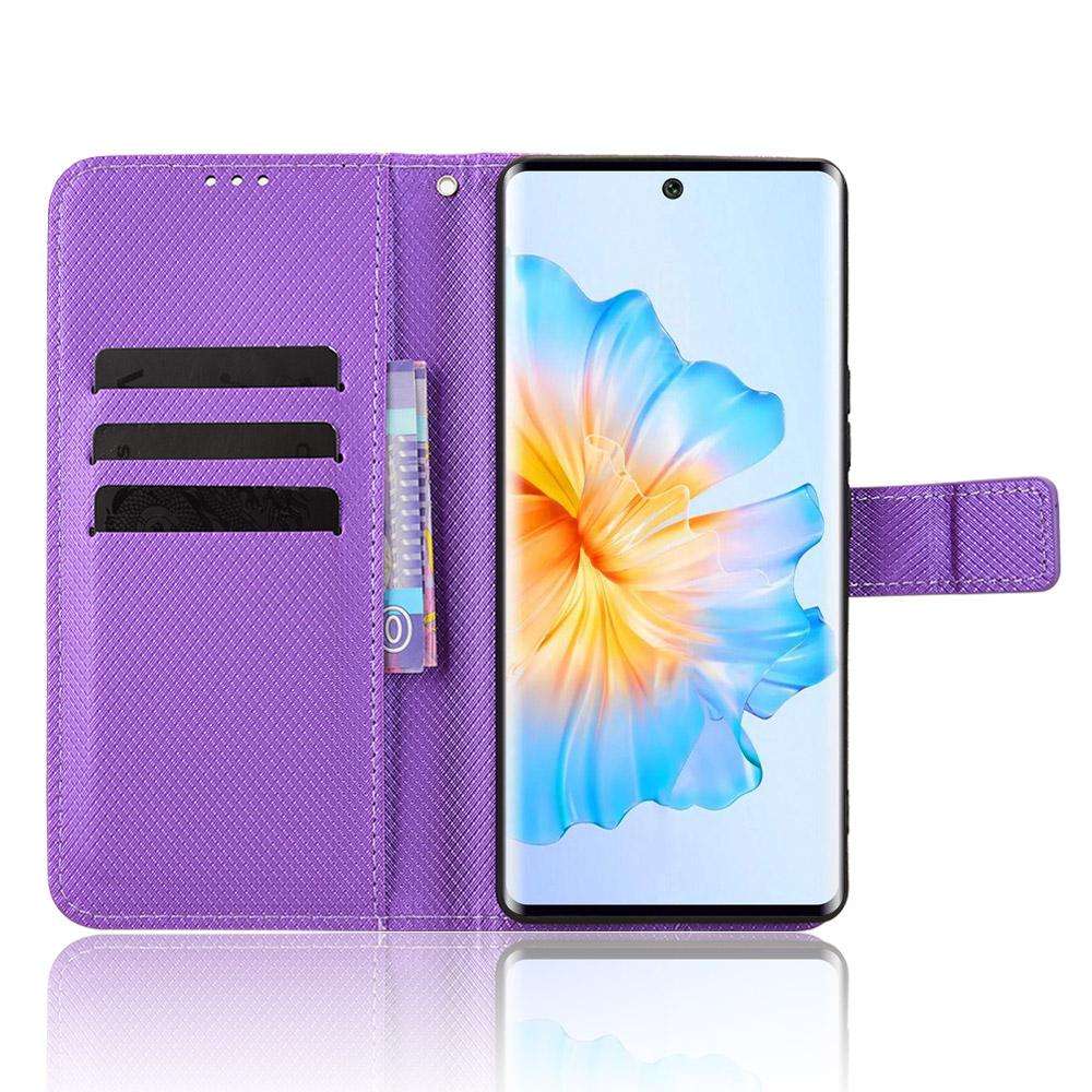 For Fossibot S3 Pro Diamond Texture Leather Phone Case(Purple)