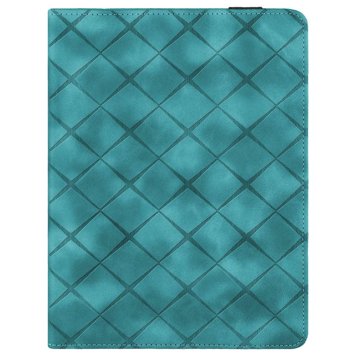 For iPad Air 11 2026 / 2025 / 2024 Rhombus Embossed Leather Smart Tablet Case(Green)