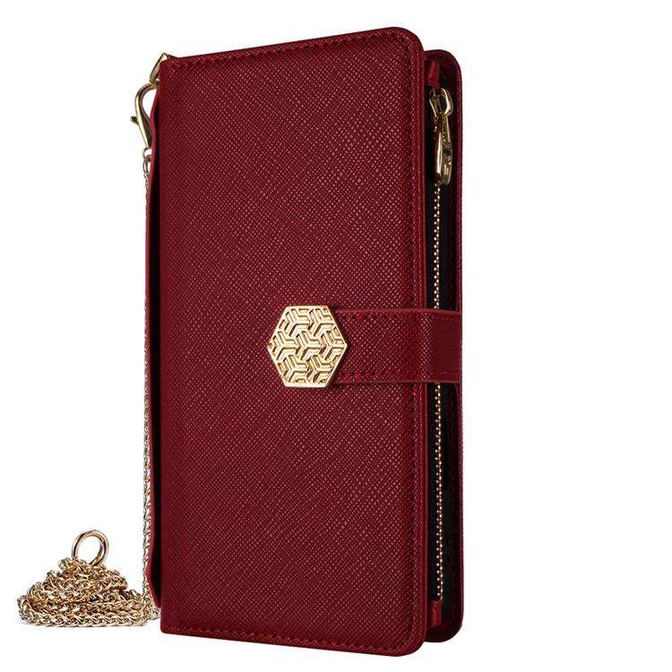 For Redmi K80 Ultra Crossbody Handle Cross Texture Leather Phone Case(Red)