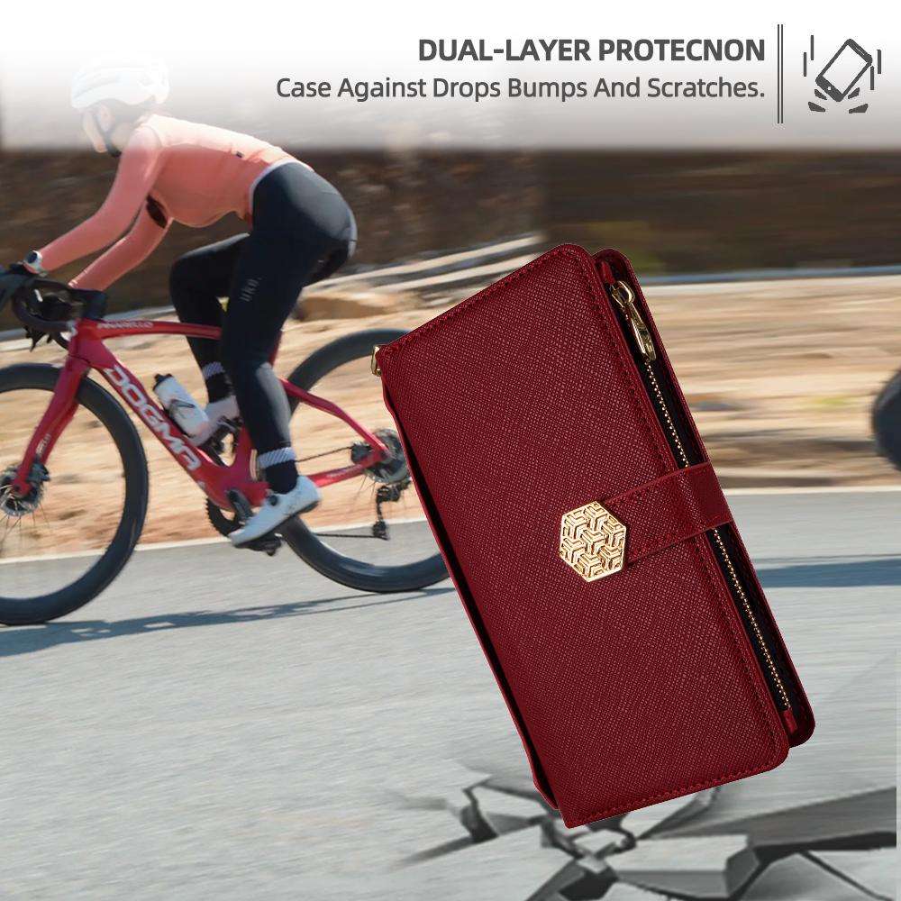 For Redmi K80 Ultra Crossbody Handle Cross Texture Leather Phone Case(Red)