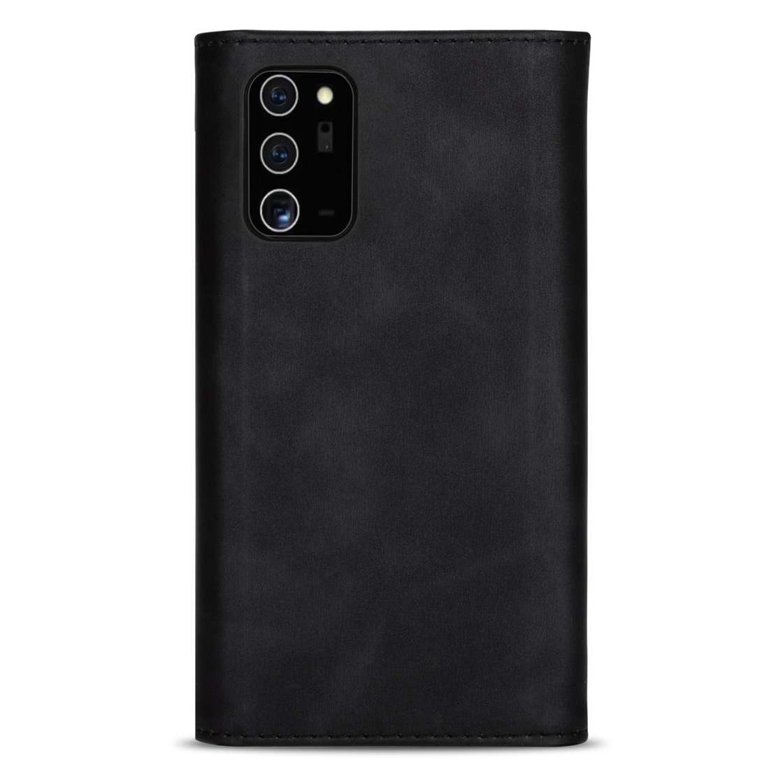 For Samsung Galaxy Note20 Skin Feel Zipper Horizontal Flip Leather Case with Holder & ... (Black)