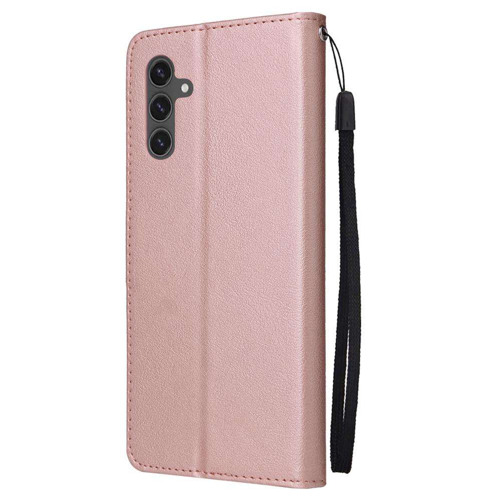 For Samsung Galaxy S25 FE 5G 3-Card Slots Multifunctional Leather Phone Case(Rose Gold)
