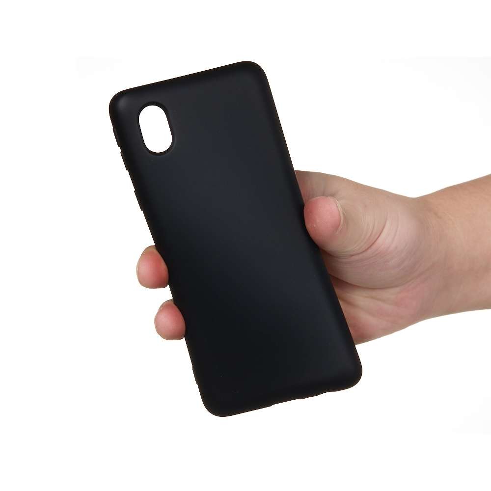 For Samsung Galaxy A01 Core Solid Color Liquid Silicone Dropproof Full Coverage Protective Case(Gree