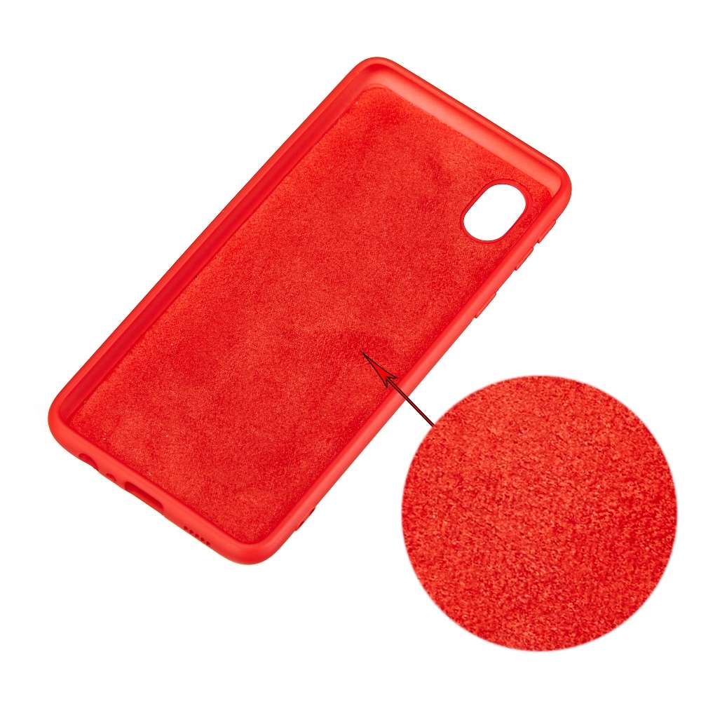 For Samsung Galaxy A01 Core Solid Color Liquid Silicone Dropproof Full Coverage Protective Case(Gree